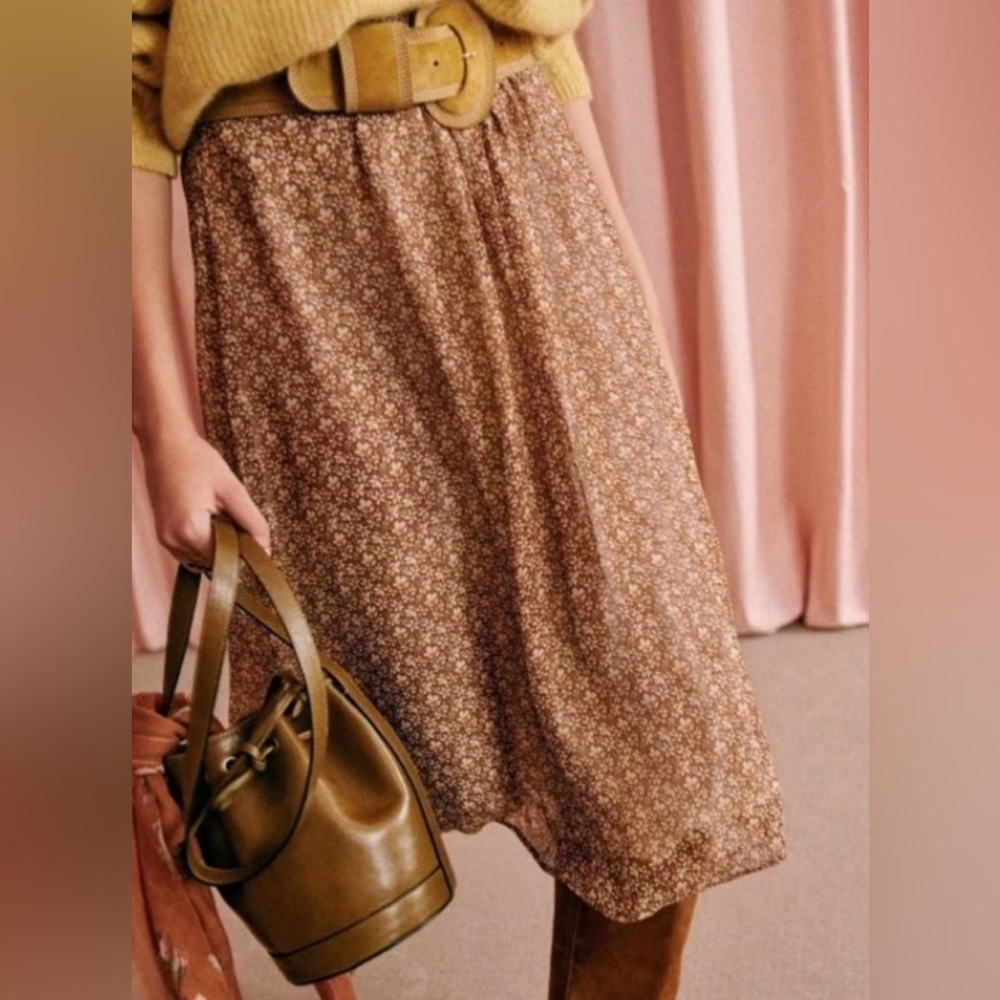 Floral Brown Skirt
